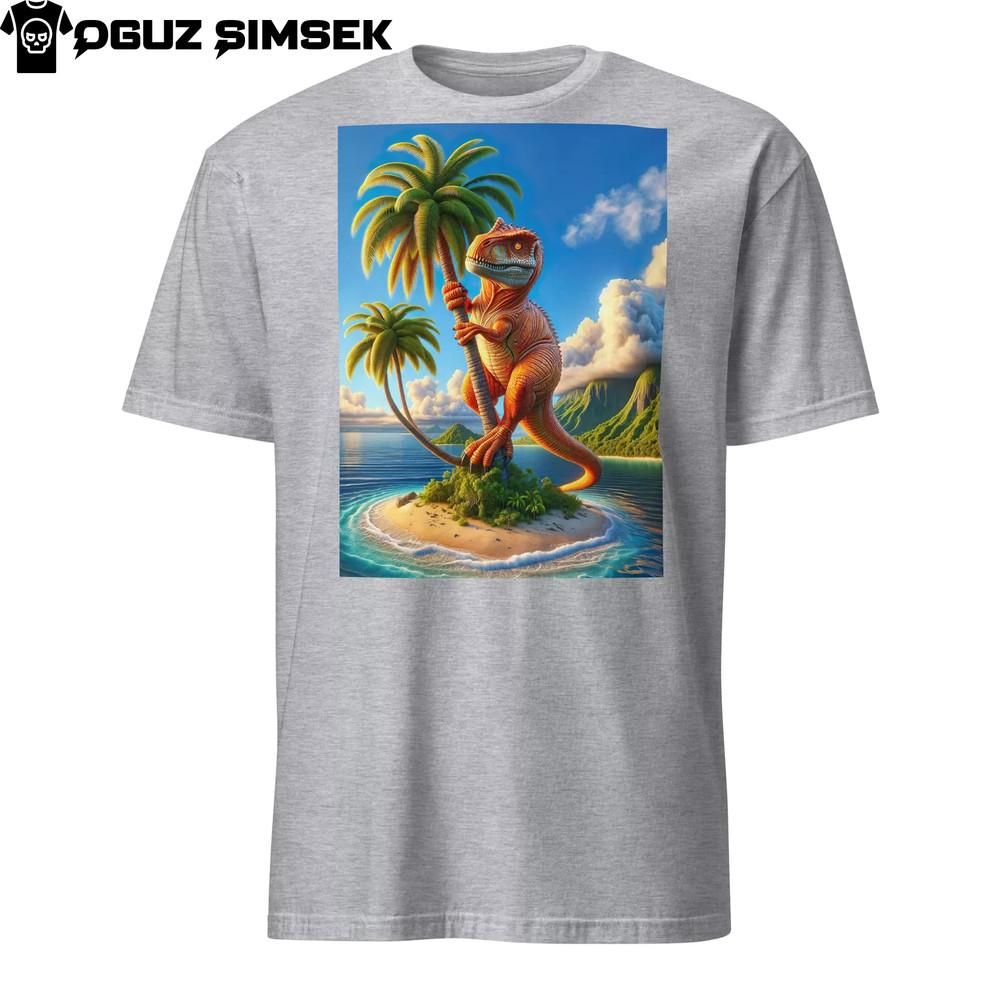 

Funny Dinosaur Velociraptor Island Adventure Unisex T-Shirt Unisex Dino Tee L