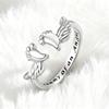 Graceful Angel Wing Shaped Rings With Flexible Sizing Option Crafted From Copper For Long Time Beauty