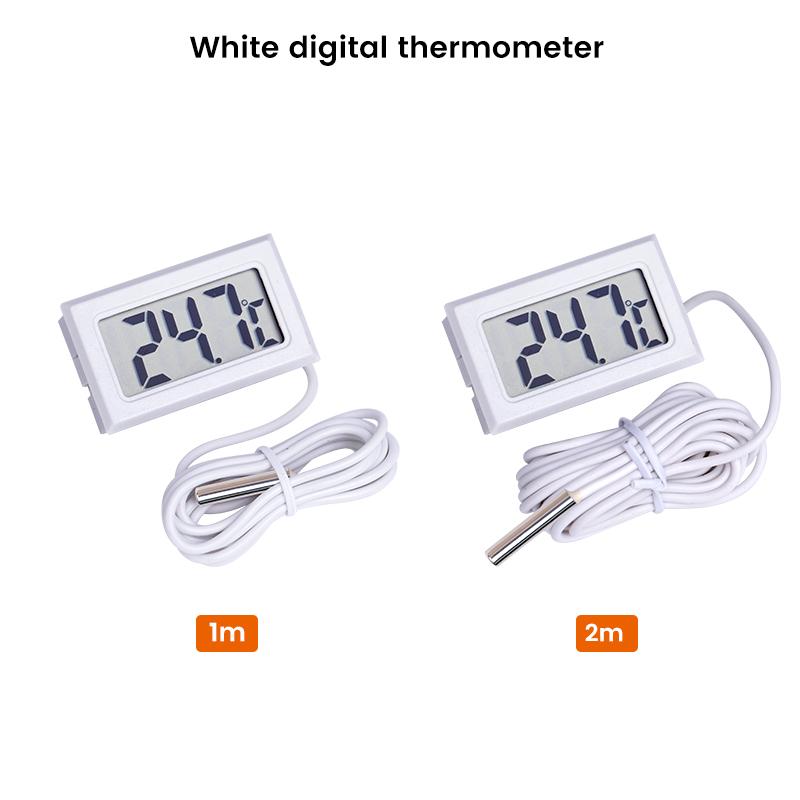 Mini Digital LCD Thermometer With Probe Indoor Convenient Temperature Sensor For Aquarium Fish Tank Home Fridge Thermometer