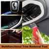 HARFINGTON Car Trim Removal Tool 7" Steel Auto Double Head Clip Lifter Car Removal Pry Bar Tools with Rubber Sleeve for Vehicle Door Audio Window