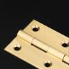 10 Pcs/Bag Brushed & Sealed Brass Hinges Jewelry Box Door Kitchen Cabinet Door Copper Hinges Small Box Exquisite Hinges