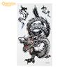 Autocollant de tatouage amovible jetable Dragon