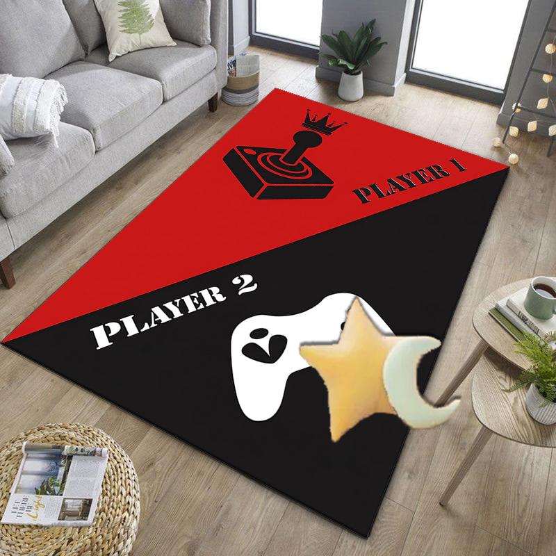 Player Control Duel Office Rug Chair Mat, Entryway Carpet, Suitable for Front Door, Bedroom, Living Room, Desk, Holiday Gift