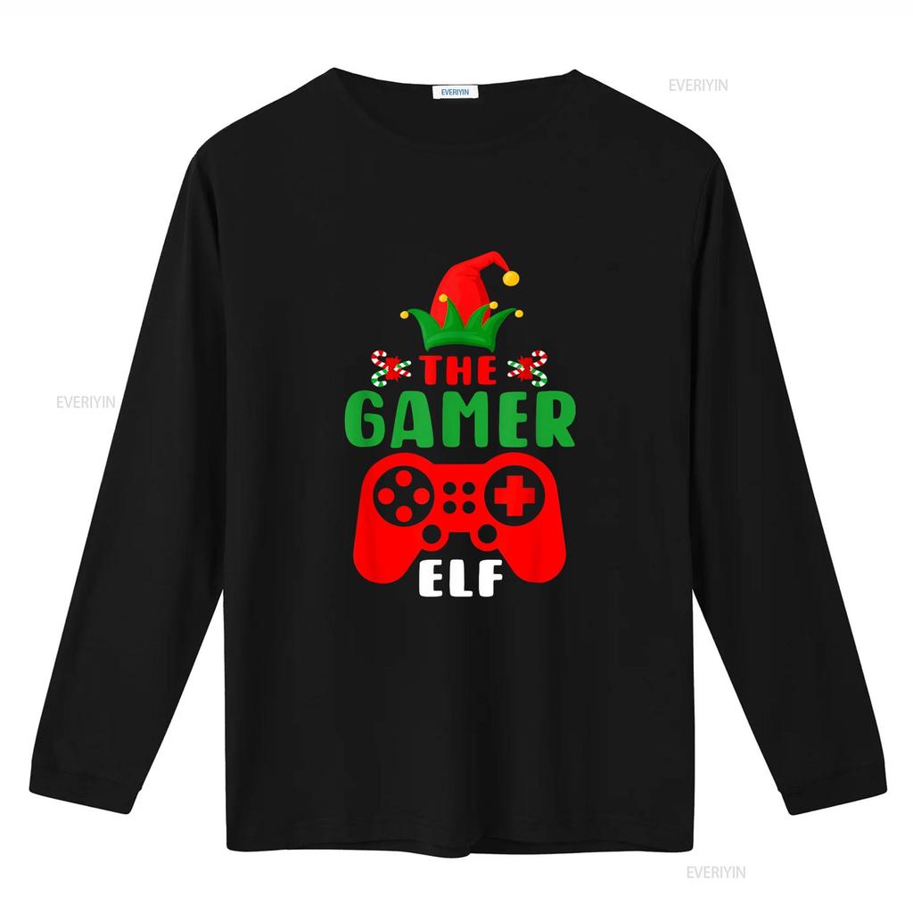 Christmas Elf Gamer Controller Boys Kids T Shirtns Gaming Xmas Shirt vintage Washed designer clothes Soft Comfortable Casual