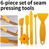 6PCS/Set Plastic Beauty Seam Tool Silicone Edge Smooth Caulking Tool  Building Construction