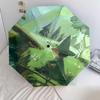 Snufkin pattern, automatic folding umbrella, portable and foldable design, 8 ribs, a Christmas or birthday gift.