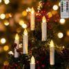 Home Decoration 10Pcs Led Flameless Candle with 4h/6h Timer Remote Candle Flashing Fake Electronic Candles for Wedding Christmas