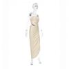 2026 summer new European and American style tube top hollow pleated long dress slim temperament sexy evening dress dress