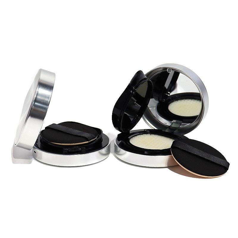 Leere Luftkissen-Puderquaste Box Tragbare Kosmetik-Make-up-Hülle Behälter Mit Puderquaste Spiegel Zum Befüllen von BB-Creme Foundation