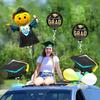 5-Pack Graduation Season Balloon Set, Aluminum Foil Balloons, Phd Graduation Cap Balloons, Graduation Ceremony Party Decoration Balloons