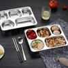 304 Stainless Steel Dinner Plate Serving Dish Rustproof Dishware For Family Outdoor Camping Kitchen Use
