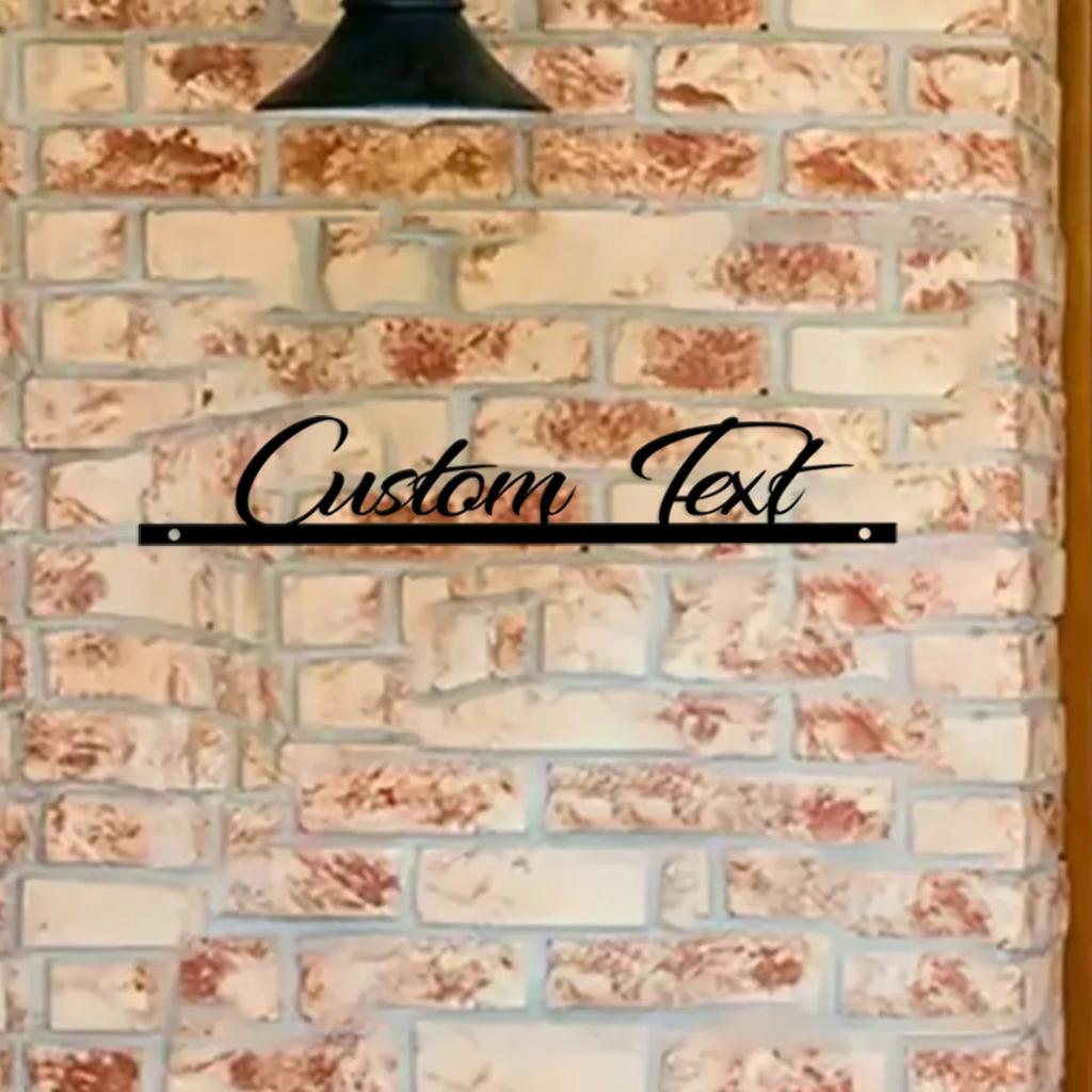 Custom Metal Sign Wedding Gift Personalized Family Name Plate Home Decor
