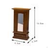 1/12 Dollhouse Cabinet with Mirror,Drawer Miniature Wooden Furniture Ornaments Professional for