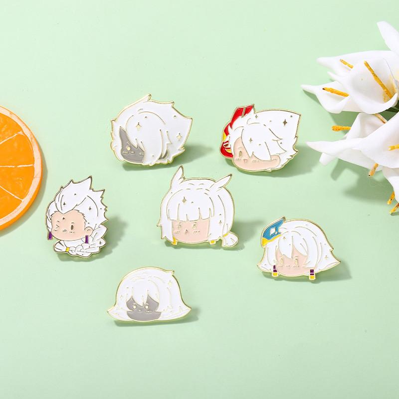 Adorable Character Brooch Featuring Alloy Material For Unique Personality Style Accessories