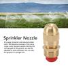 5PCS G1/2 Male Thread Misting Nozzle Brass Irrigation Nozzle Durable Spray Nozzle  Lawn Watering