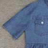 Retro Jeansowa Sukienka Maxi dla Kobiet Miękka Cienka Długa Sukienka z Guzikami Kieszeniami Krótki Rękaw Codzienna Vestidos Damska Jeansowa Sukienka