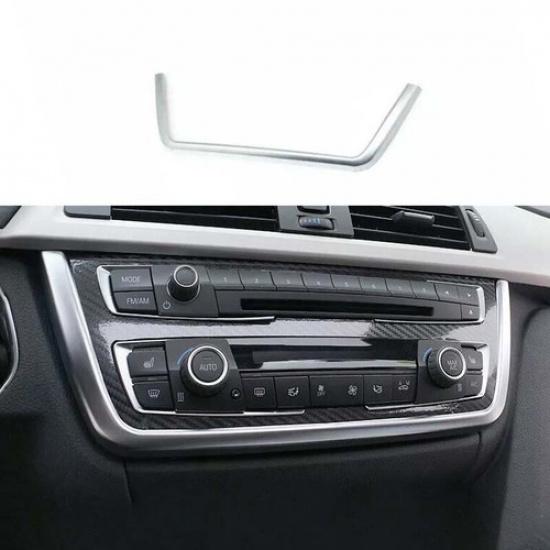 2013- Cover Trim Matte Silver Central AC Button Control For BMW 3 4 Series