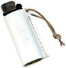 Zenis Genuine Natural Leather Lighter Made In WH Case, Japan, White, B-0146
