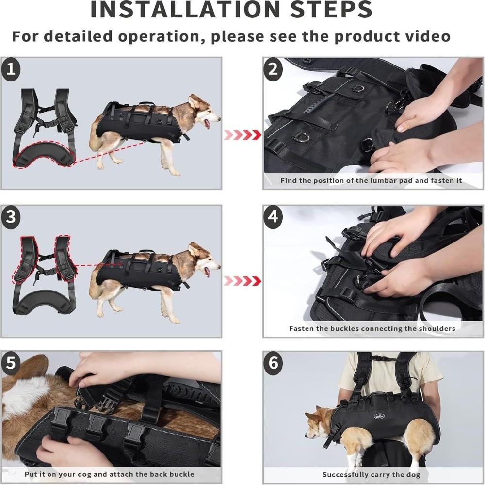 Wear-Resistant Dog Backpack Horizontal Puppy Travel Bag Dogs Transport Backpack  Pet Supplies