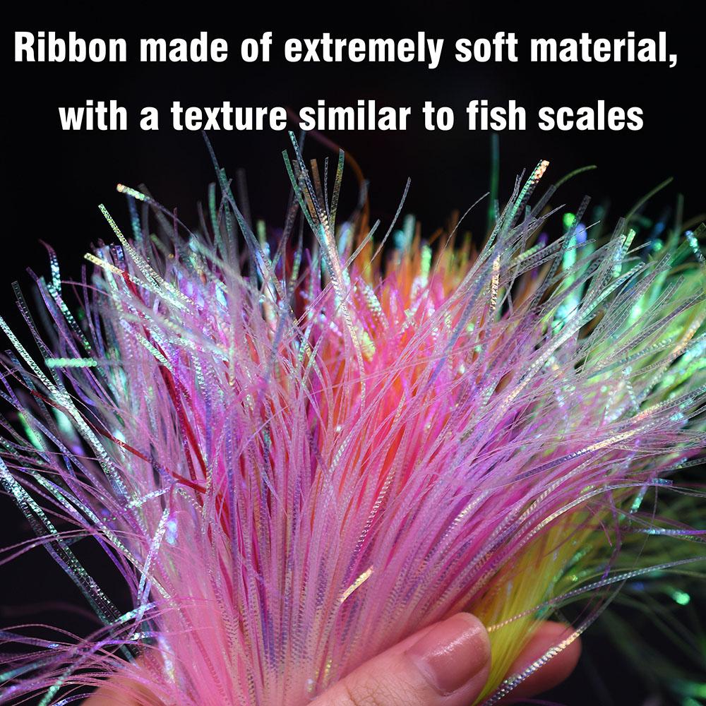 Fishscale 8Colors Fly Tying Krinkle Flash Fly Tying Materials Crinkle Flash Fly Tying Wing Leg Material