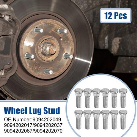 

12 Pcs M12x15 Front or Rear Wheel Lug Stud Fit for LEXUS ES350 No909449