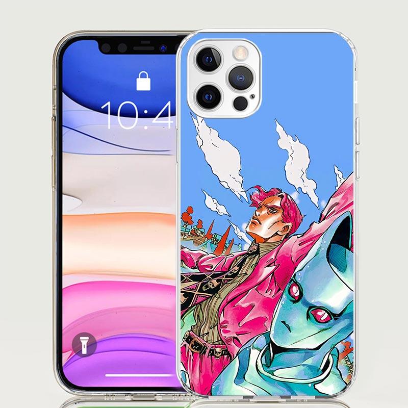 JoJo Kira Yoshikage Killer Queen Phone Case For iPhone 17 Air 16 15 Plus 11 14 Pro Max 13 Mini 12 7 8 + SE Pattern Art Customize