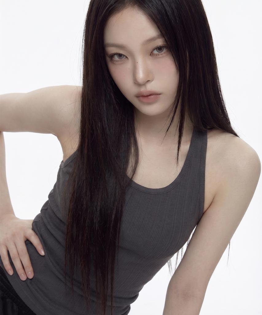GRAVER [Woman] Ribbed Halter Sleeveless Top_2 Colors