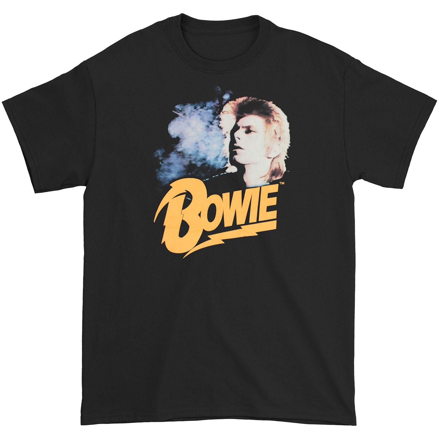 Men s David Bowie Retro Bowie T-shirt Medium Black XL