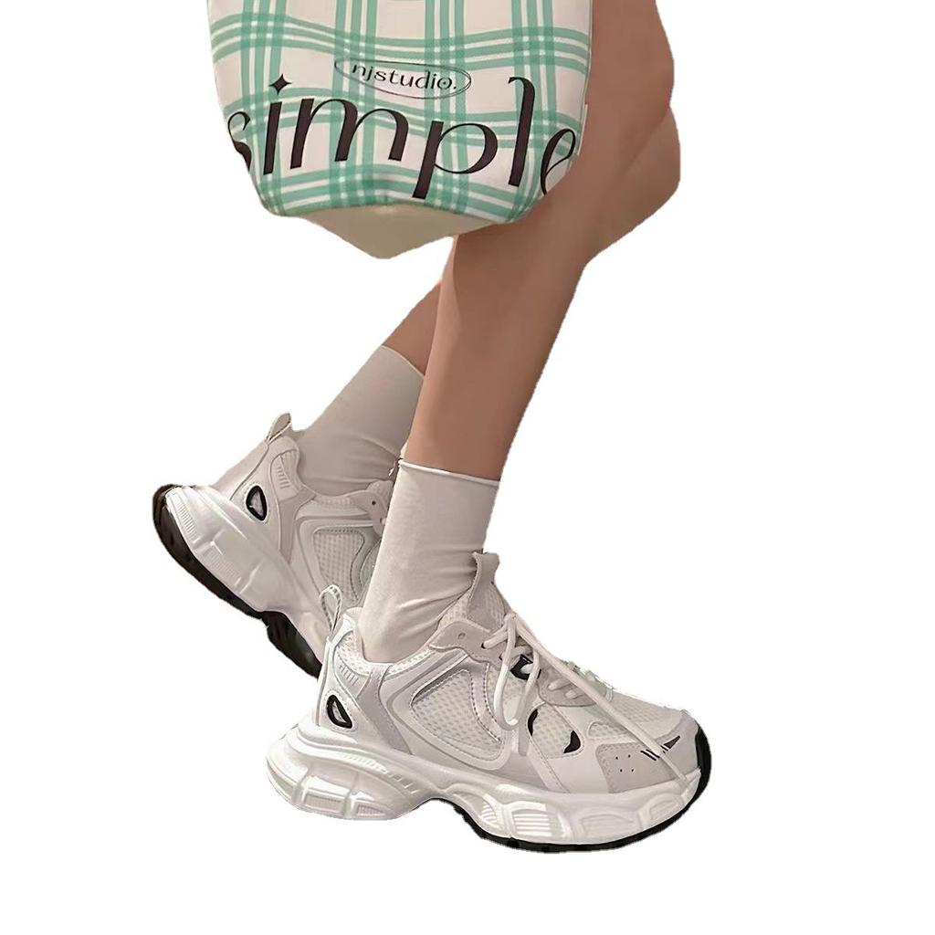 Daddy shoes 22 new summer sub-mesh breathable casual sports shoes platform white board shoes