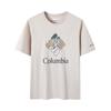 Outdoor Breathable Logo Print Casual Comfortable Crew Neck Short Sleeve T-Shirt Men T-Shirts White Khaki AJ0403-280