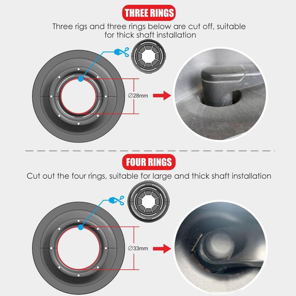 Wiper Hole Cover, Wiper Hole Protector-Wiper Armhole Protection Pad Wiper Arm Protector Cover,General Soft