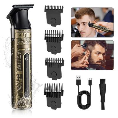 Máquina de cortar cabelo profissional aparador de cabelo com fio kit de corte de cabelo profissional