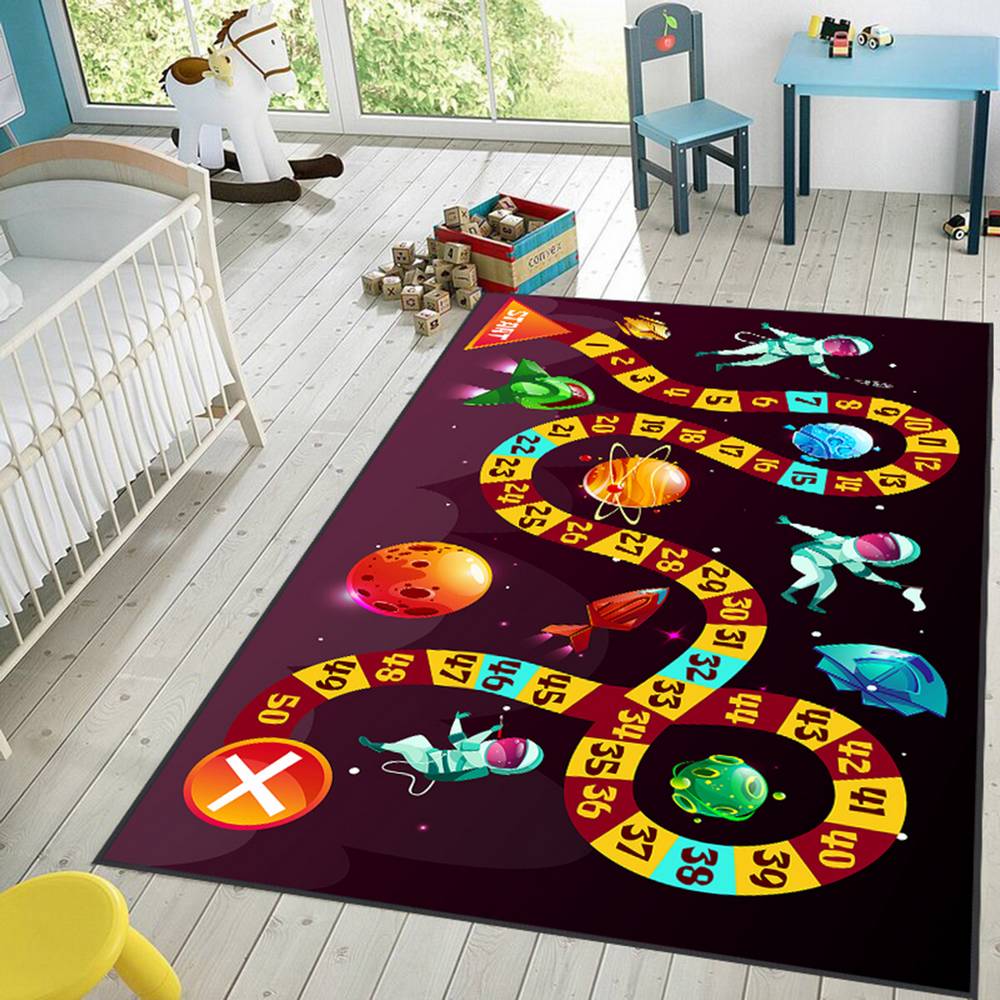 

Eliana Home Washable Printed Carpet LNA4000 80X150 тёмно-синий