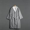 Unisex Cotton Hotel Bath Robe,Soft Absorbent Adult Bath Gown For Hotel Homestay Home All‑Season Use