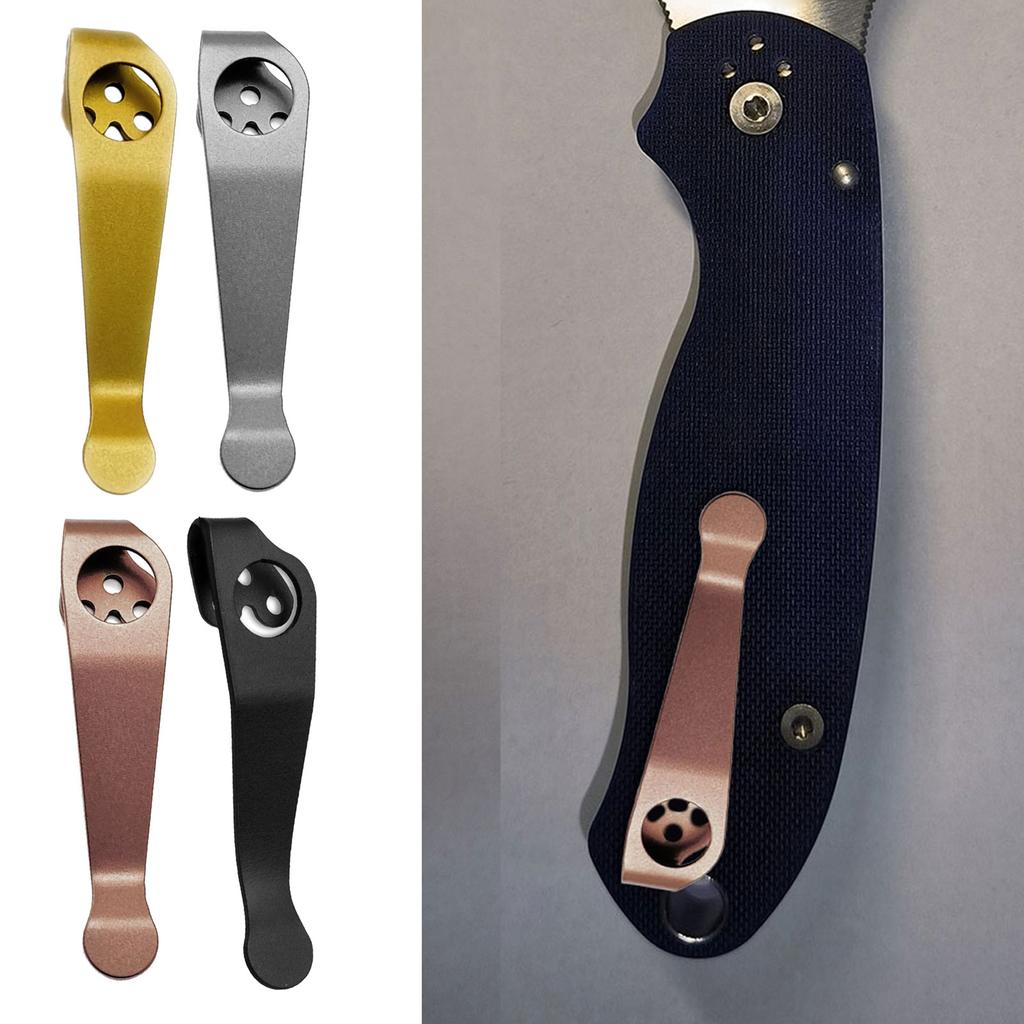 Titanlegierung Rückenclip DIY Zubehör Klapptaschenmesser Werkzeugmesser Rückenclips für Recons