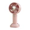 Cooling Handheld Fan USB Rechargeable Portable Mini Fan with Stand 3 Speeds Quiet Lightweight Decorative Desktop Fan for Travel Office Outdoor