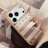 Vergoldetes Leder für Apple 17promax Handyhülle 16 für IPhone 15 Personalisierte braune Textur 13 für Huawei für Samsung