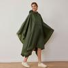Adult cape raincoat men's and women's light and breathable waterproof zipper outdoor hiking universal poncho portable