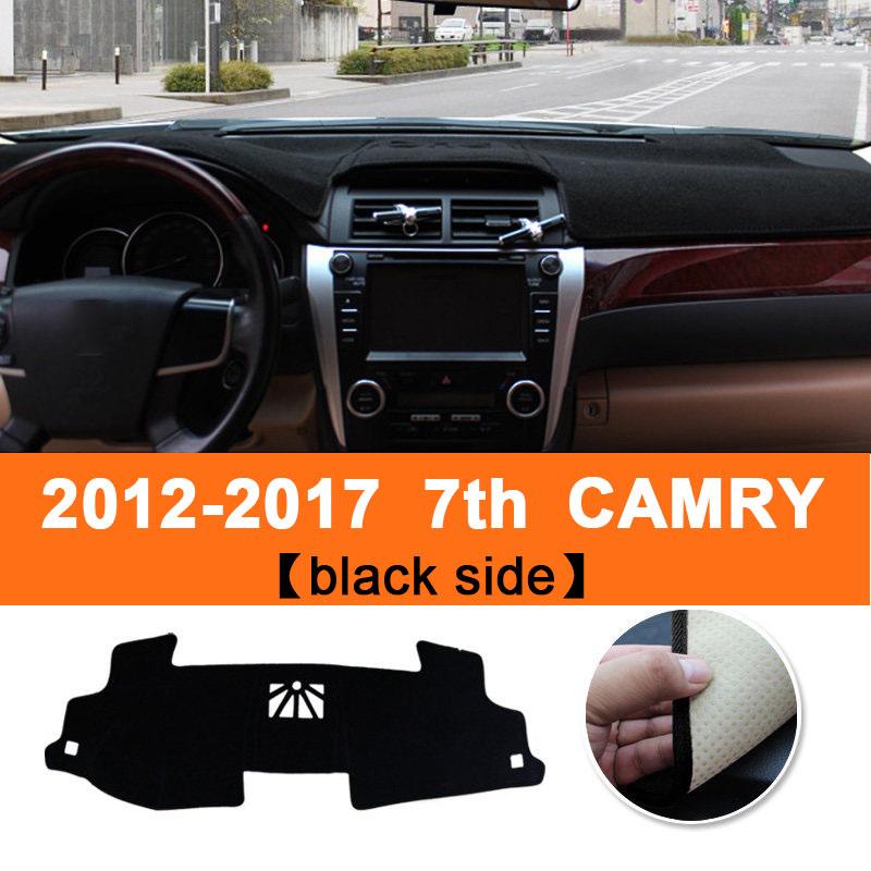 For Toyota Camry XV50 50 2012 2013 2014 2015 2016 2017 Car Dashboard Cover Sun Shade Mat Avoid Light Pad Anti-UV Case Carpets