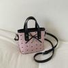 Bow Hand Bag Women's New Girl Versatile Bucket Shoulder Bag Fashion Casual Messenger Bag