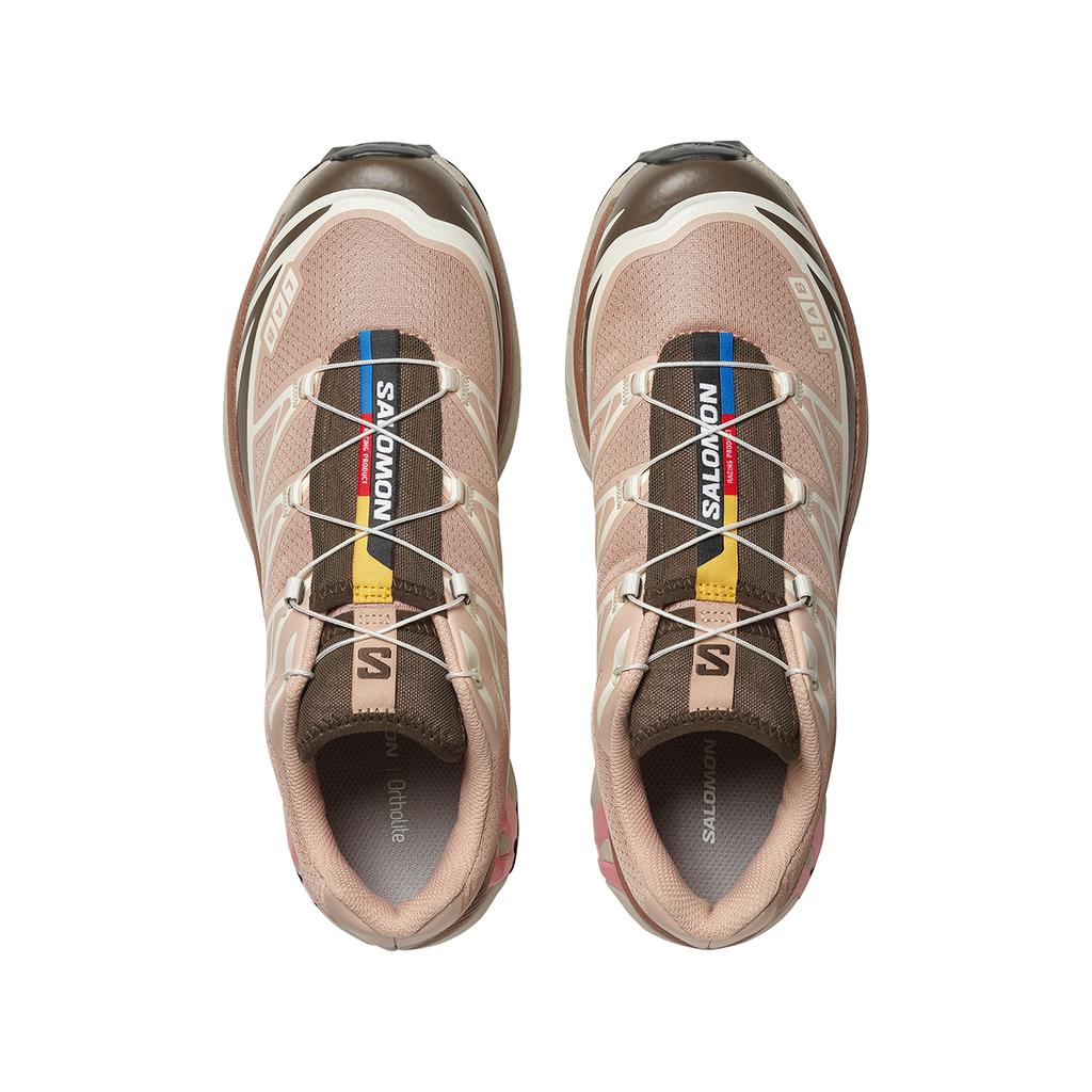 SALOMON XT-6 Comfortable Versatile Mesh Cushioning Low-Top Casual Running Shoes Unisex Sneaker Pink Brown 477373