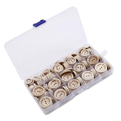 150Pcs Wooden Sewing Knitting Buttons Diy Handcraft Clothes Fastener Sewing Craft Decorations