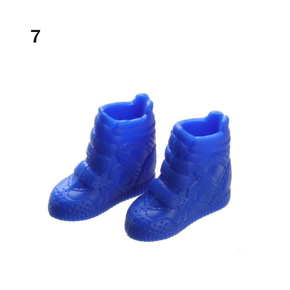 Bunte Weibliche Fußlänge 2,2cm Puppenschuhe Socken Heldenpuppen Stiefel Lang Kniehohe Stiefel Zubehör
