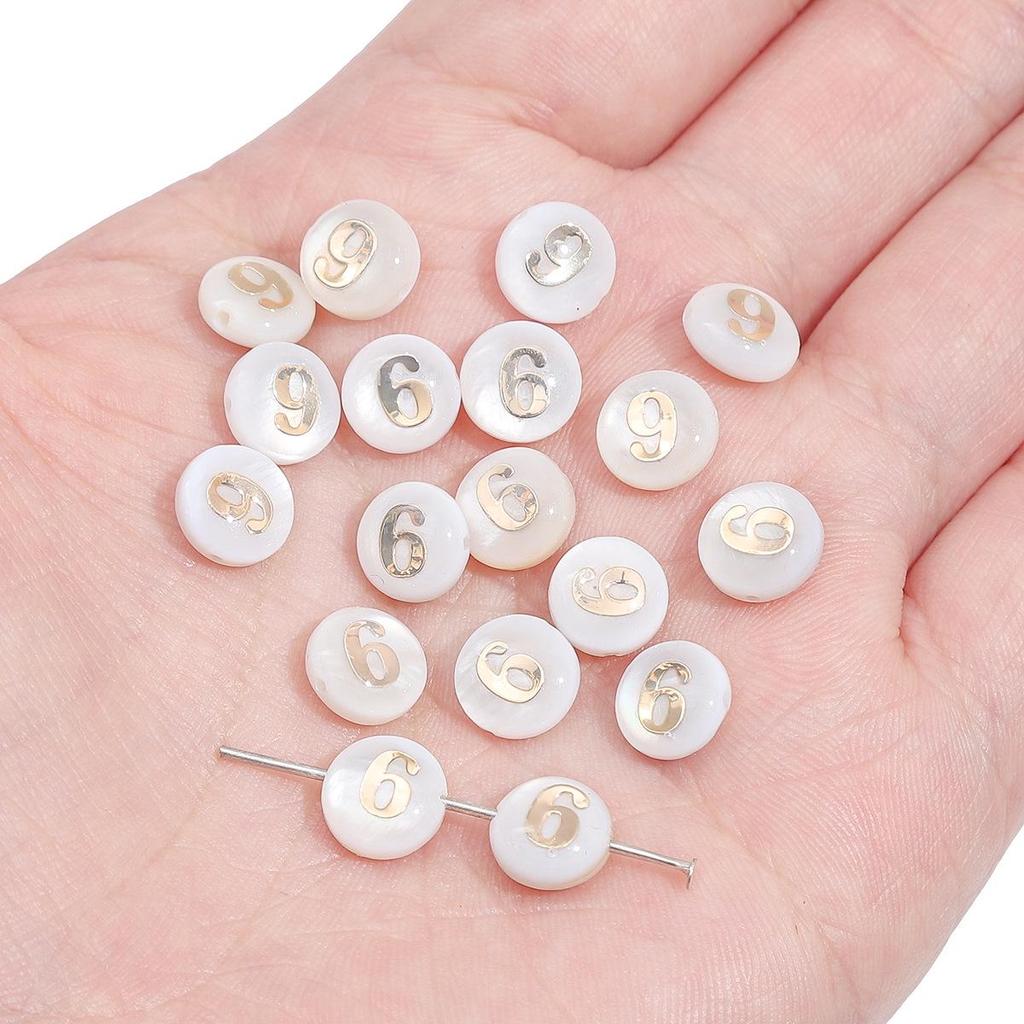 Gold Foil Seashell Beads: DIY Jewelry Making Materials for Bracelets, Necklaces, and Pendants