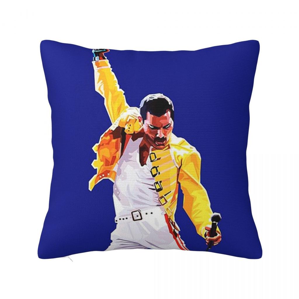 Federa Quadrata Freddie Mercury In Concert Copricuscino Poliestere Decorazione Cuscino Cuscino Decorativo Comfort per Casa Auto