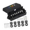 7 Way Trailer Junction Box 7 Pin Trailer Wiring Box Versatile High Efficiency Cable Connection Box for Towable Vehicles