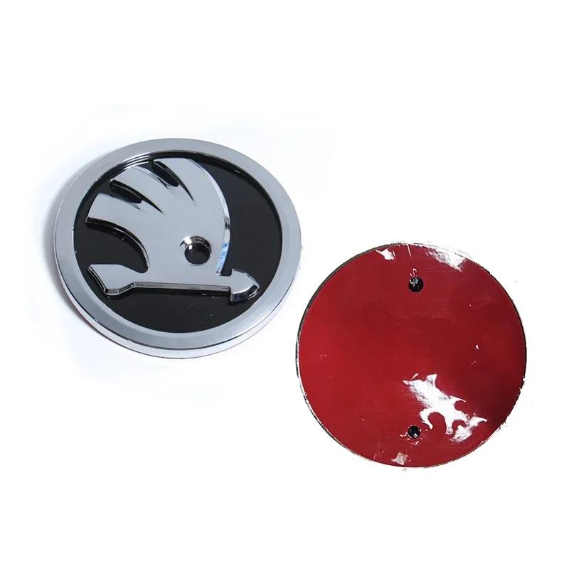 2025 Hot 110mm Emblem for SKODA Superb Fabia Kamiq Kodiaq Karoq Octavia Citigo Yeti Rapid Vision Car Head Cover Badge Front Rear