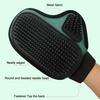 Pet Cleaning Gloves with Pet Grooming Gloves Wrist Strap Double-Sided Shedding Gloves