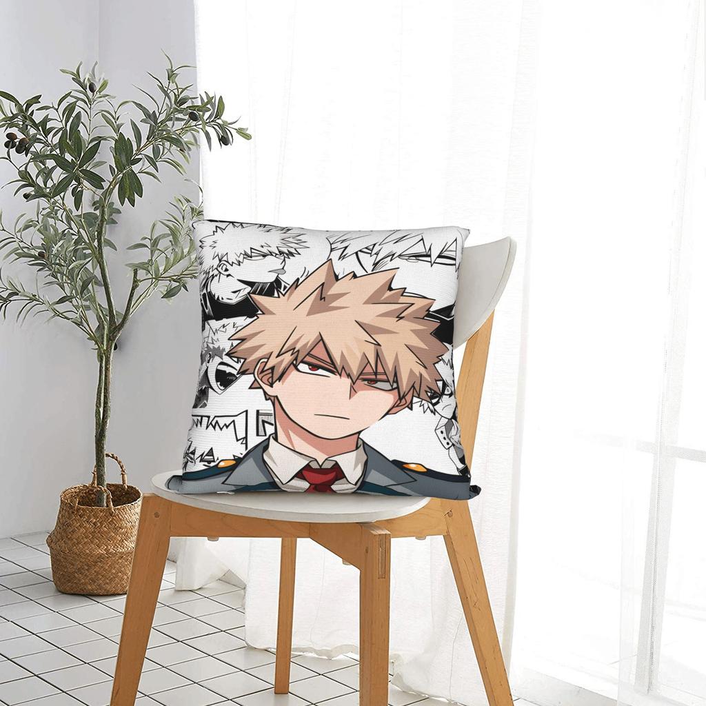 Anime-Kissenbezug K-Katsuki B-Bakugo Modischer Kissenbezug für Couch, Sofa, Schlafzimmer
