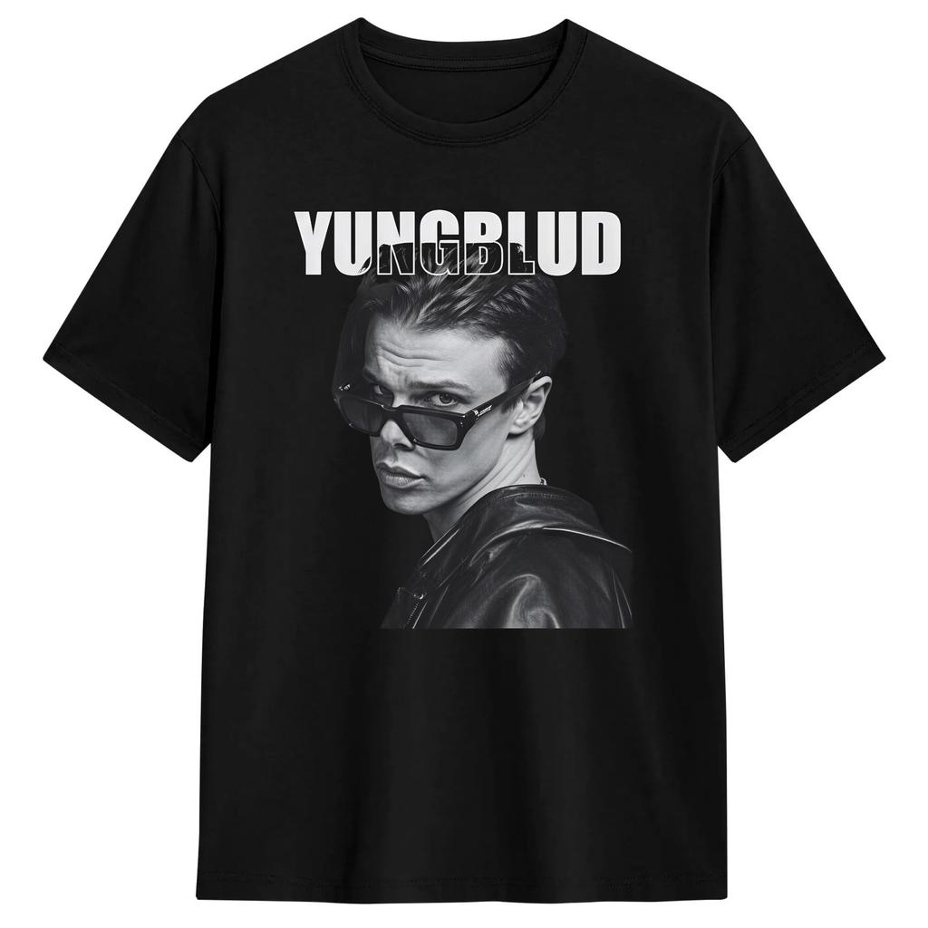 Men Tshirts Rapper Yungblud Funny Pure Cotton Tees Short Sleeve T Shirt O Neck Tops Unique